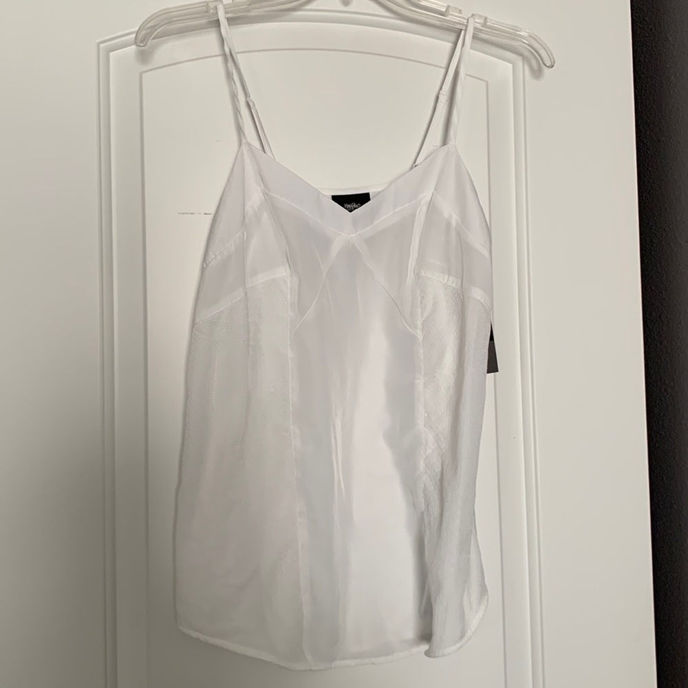 White cami with lace